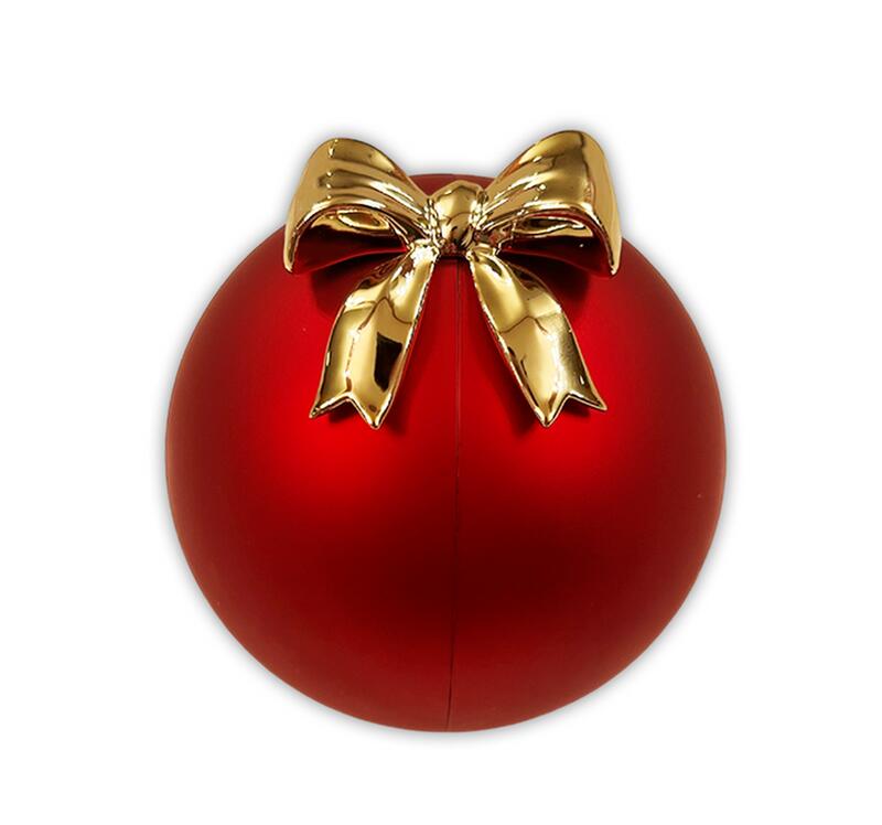 Collar Corazón con empaque de bola roja