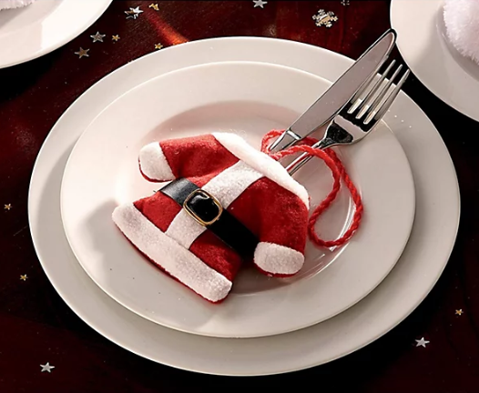 🎄 PORTA CUBIERTOS NAVIDEÑO