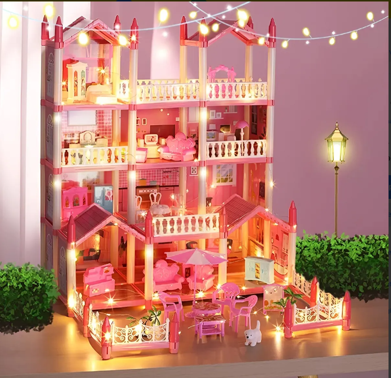 Casa de muñecas de 215 piezas