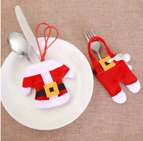 🎄 PORTA CUBIERTOS NAVIDEÑO