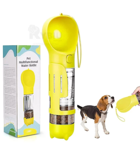 Botella Multifuncional 4 en 1 para mascotas